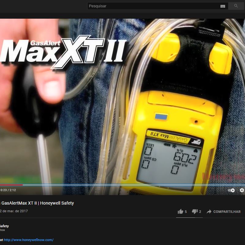 Detector de Gas Portatil Multigas 4 Gases Gasalert MaxXt II