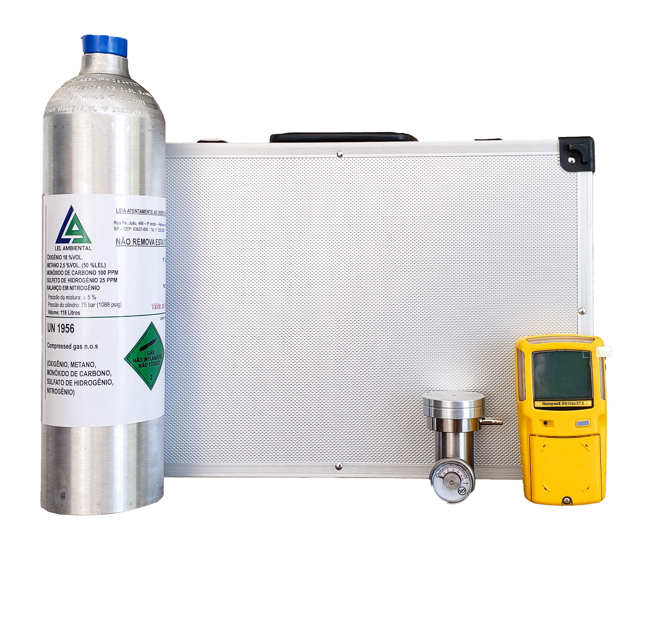 エマ Kit Espaço Confinado LEL Ambiental - Max XT II - LEL Ambiental